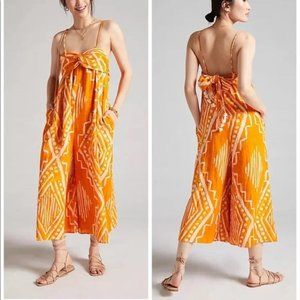 Anthropologie Pleated Wide-Leg Jumpsuit, Size 4, New with Tags
